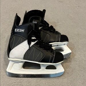 CCM Kids Black and White Skates